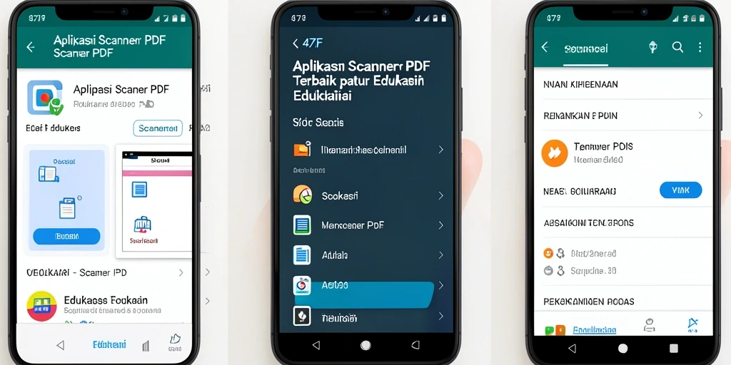 Antarmuka user-friendly aplikasi Scanner PDF 47F.