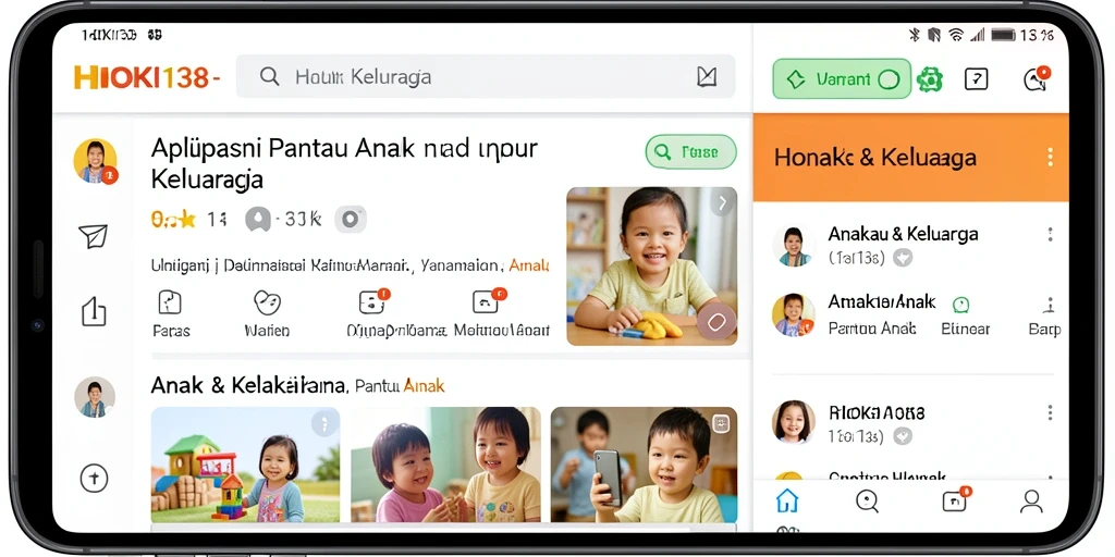 Antarmuka HOKI138 yang mudah digunakan untuk Pantau Anak.