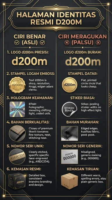Tampilan kanal resmi d200m